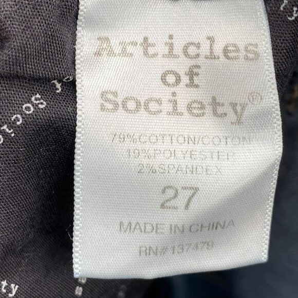 Articles of Society Skinny Stretch Jeans Blue Women's Size 27 - Picture 7 of 8